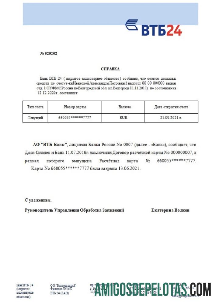Referência de fechamento do banco VTB da Rússia modelo